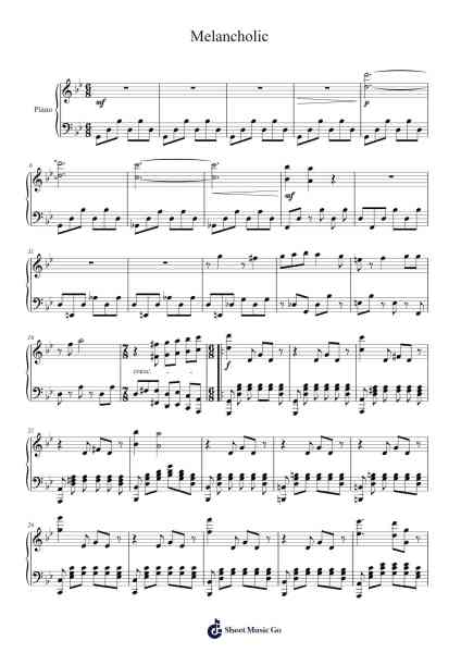 Melancholic - Detroit: Become Human Sheet Music by Phillip Sheppard-Arr.Chamberg