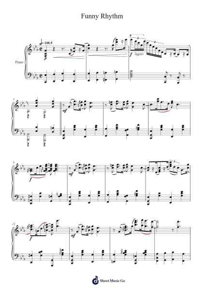 Funny Rhythm Sheet Music by A. Clarey-Arr.Daitrid Piersliam