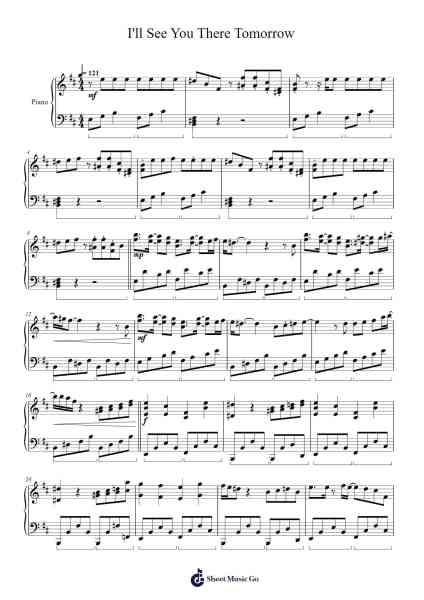 I'll See You There Tomorrow Sheet Music by TXT-Arr.Cotphrey