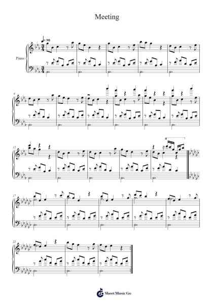Meeting Sheet Music by HOYO-MiX-Arr.Louisron Whitemax