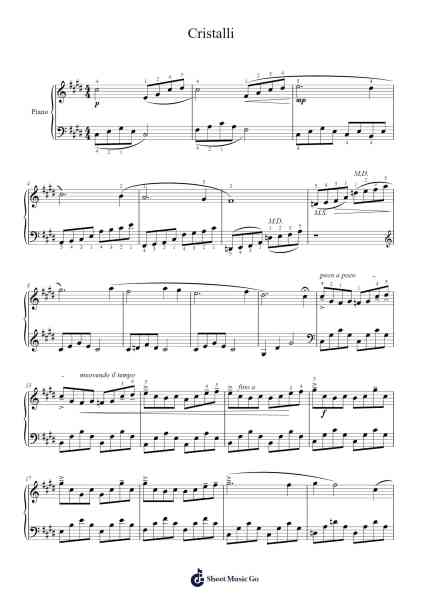 Cristalli Sheet Music by Krisbach Evertra-Arr.Maltzster Colcott
