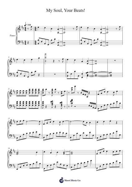 My Soul, Your Beats! Sheet Music by Lia-Arr.Ldad Jeanvan
