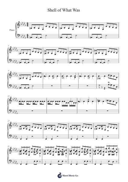 Shell of What Was Sheet Music by Michael Salvatori-Arr.Haycah Touthale
