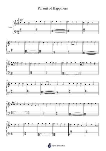 Pursuit of Happiness Sheet Music oleh Kid Cudi-Arr.Zaharte Whlith