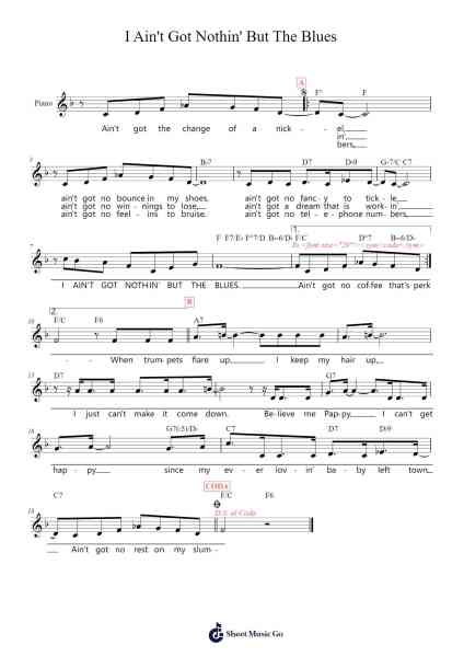 I Ain't Got Nothin' But The Blues Sheet Music by Duke Ellington-Arr.Churwalsh