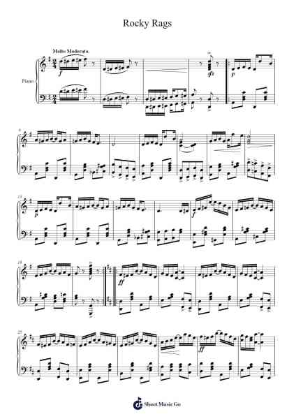 Rocky Rags Sheet Music by I Seidel-Arr.Narion