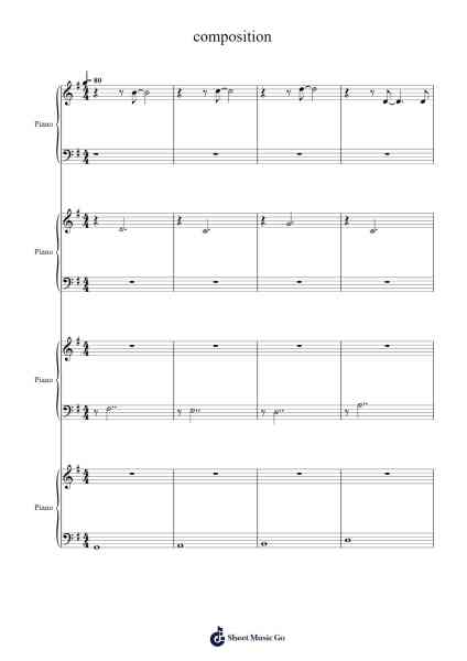 composition Sheet Music by lalaland-Arr.Herkyle