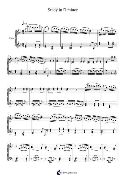 Study in D Minor by Albert Loeschhorn Sheet Music by Albert Loeschhorn-Arr.Hodhill