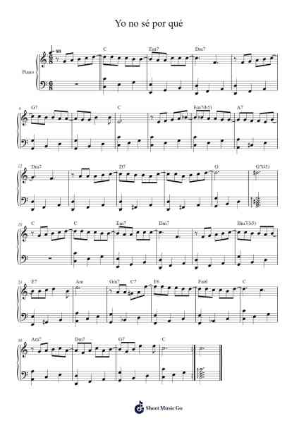 Yo no sé por qué Sheet Music by Delfor Boggino-Arr.Ocsy