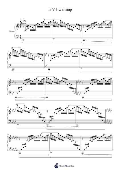 ii-V-I Warmup Sheet Music by Frédéric Chopin-Arr.Hudcie Rhoclark
