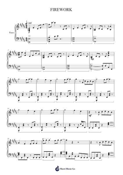 FIREWORK Sheet Music by &TEAM-Arr.Leomos