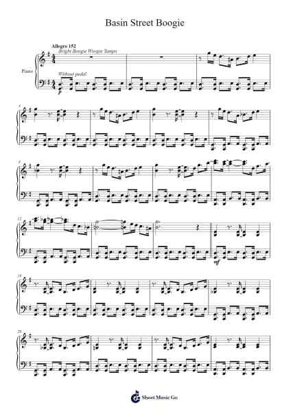 Basin Street Boogie Sheet Music by Stanford KING-Arr.Crylip