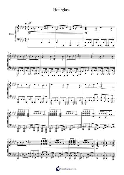 Hourglass Sheet Music by Set It Off-Arr.Shawstuart Bergwar