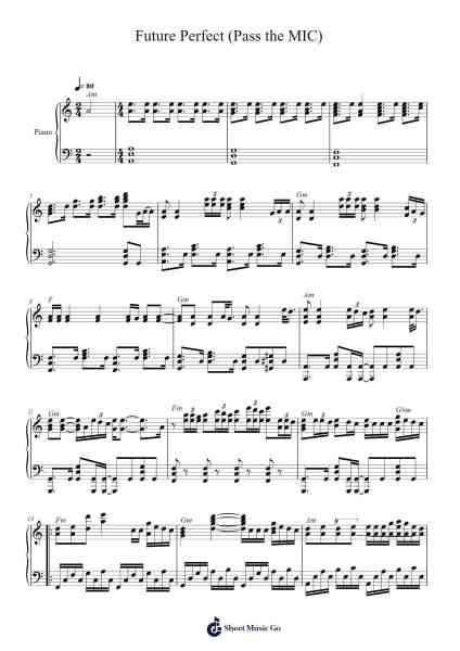 Future Perfect (Pass the MIC) Sheet Music by ENHYPEN-Arr.Ldad Jeanvan