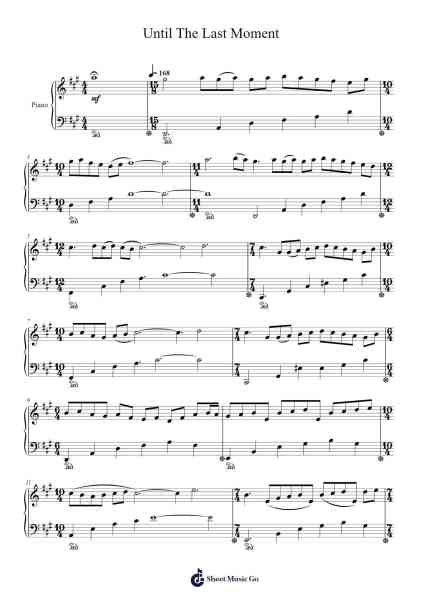 Until The Last Moment Sheet Music by Yanni-Arr.Yvettenat Iveshall