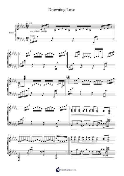 Drowning Love Sheet Music by Khamari B.-Arr.Peay
