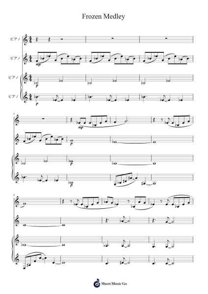 Frozen Medley Sheet Music by -Arr.Sigjeff