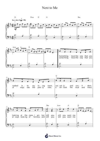 Next to Me Sheet Music by Imagine Dragons-Arr.Joshjean