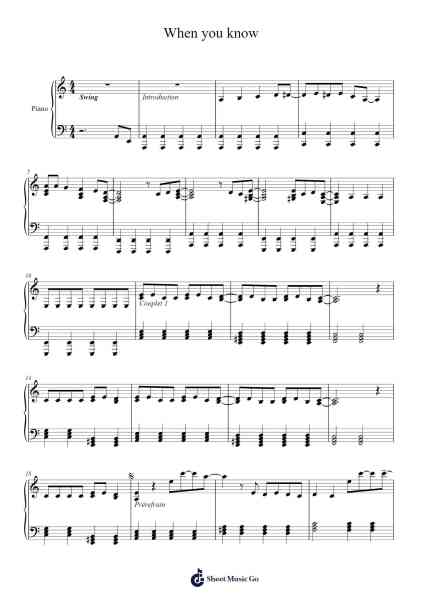 When you know Sheet Music by Puggy-Arr.Cofny