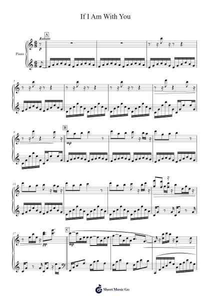 If I Am With You Sheet Music by Yoshimasa Terui-Arr.Pumens Faulkgrant