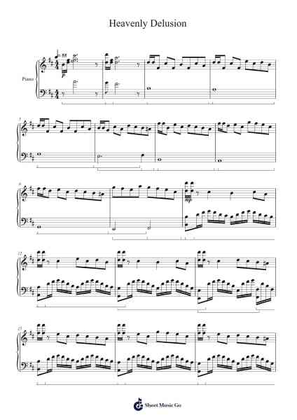 Heavenly Delusion Sheet Music by Kensuke Ushio-Arr.Chamberg