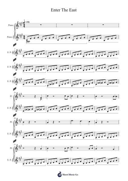 Enter The East (Intro) - Metin2 Sheet Music by Toutlvis-Arr.Caelaide Fieldtes