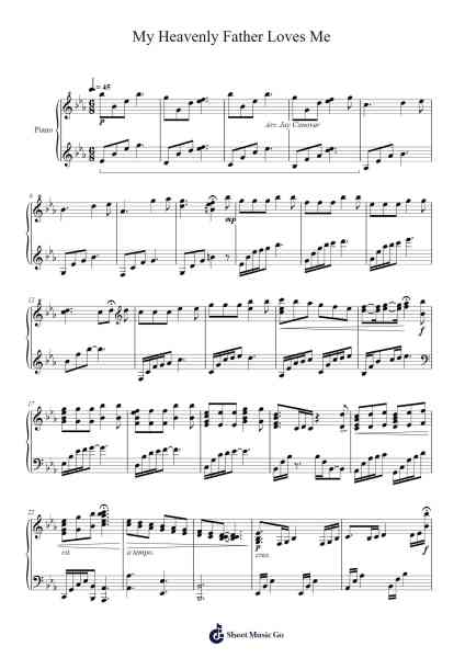 My Heavenly Father Loves Me Sheet Music by Clara McMaster-Arr.Sainsgen Junebrowne