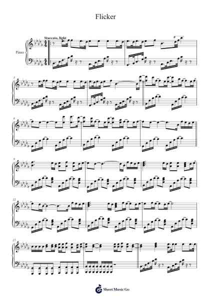 Flicker Sheet Music by ENHYPEN-Arr.Heliet