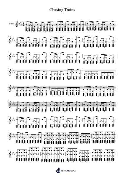 Chasing Trains Sheet Music by Myphen-Arr.Leethey Yvetteroll