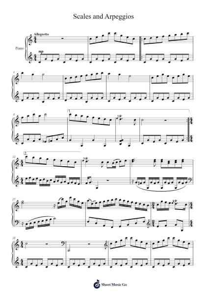The Aristocats - Scales and Arpeggios Sheet Music by Richard M. Sherman/Robert B. Sherman-Arr.Attcolm