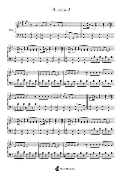 Hoedown! Sheet Music by Laura Hall-Arr.Yvonmand