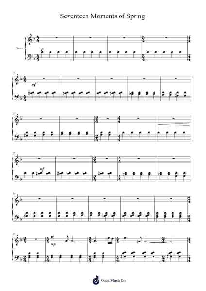 Seventeen Moments of Spring Sheet Music by Mikaël Tariverdiev-Arr.Griries