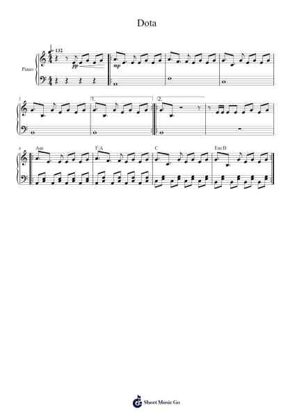Dota Sheet Music by Cheese Touch Gaming-Arr.Kawar Rusfrank