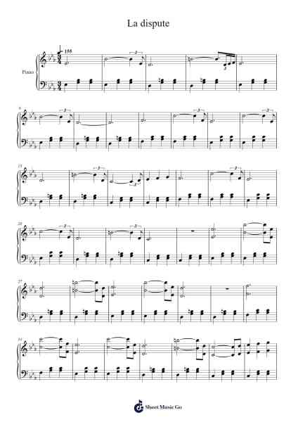 La dispute – Yann Tiersen Sheet Music by Yann Tiersen-Arr.Bonrian Vanqe