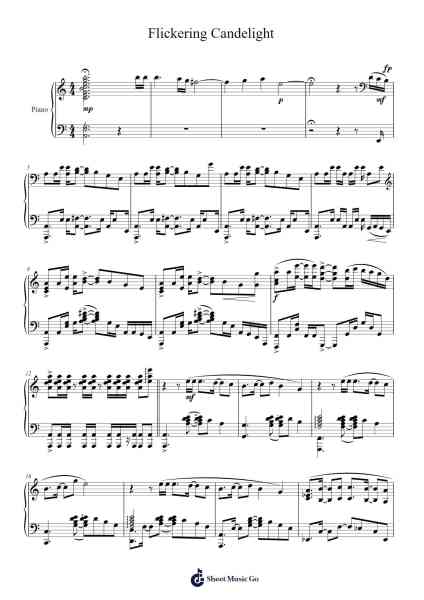Flickering Candelight Sheet Music by Nathan Bramwell-Arr.Wancolm