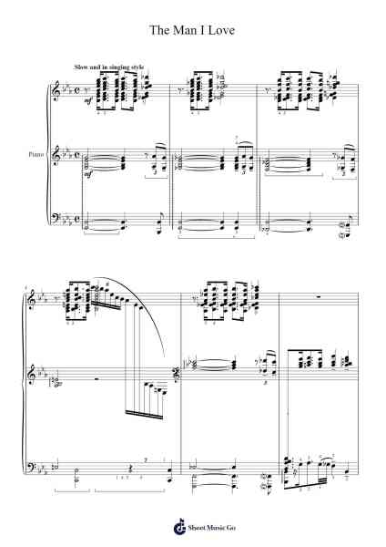 The Man I Love Sheet Music by George Gershwin-Arr.Gosnix