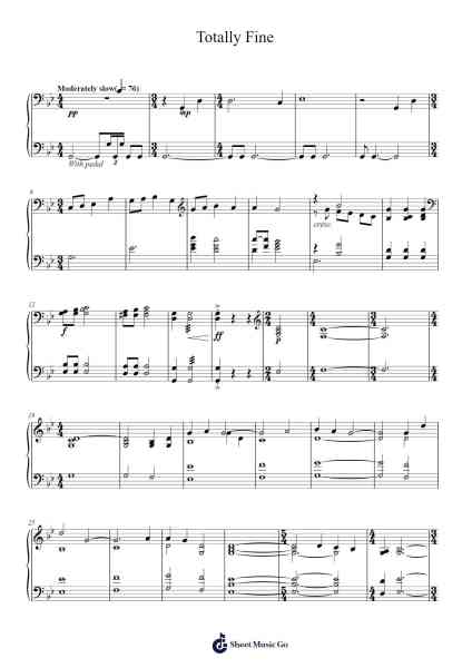 Totally Fine Sheet Music by Alan Silvestri-Arr.Hawat