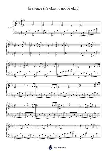 In silence (it's okay to not be okay) - Janet Suhh Sheet Music by Janet Suhh-Arr.Molmin