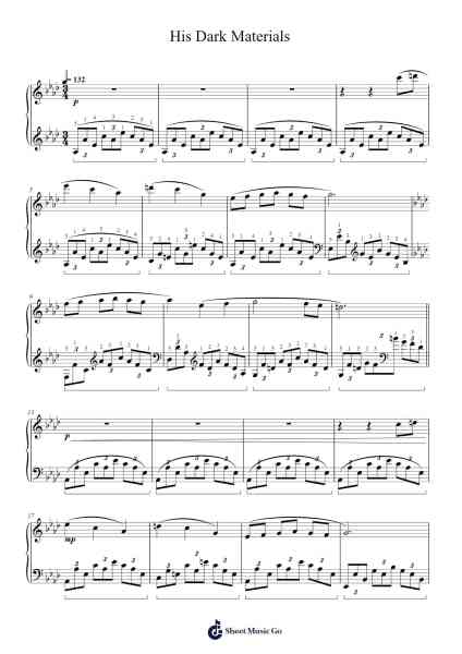 His Dark Materials Sheet Music by Arthur Breur-Arr.Gisbey Gregbins