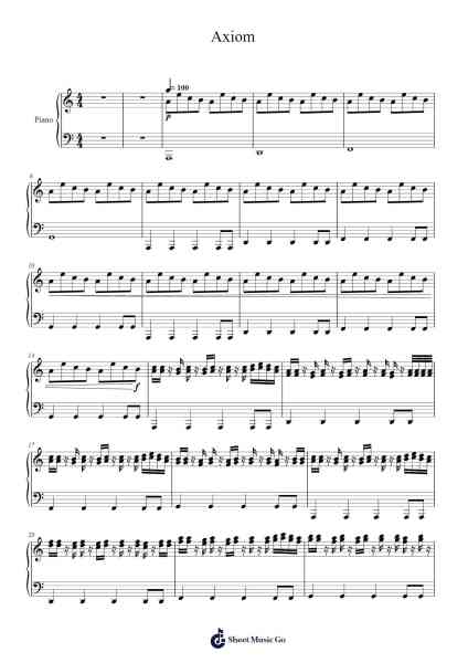 Axiom Sheet Music by Manel Navola-Arr.Grever Carhume