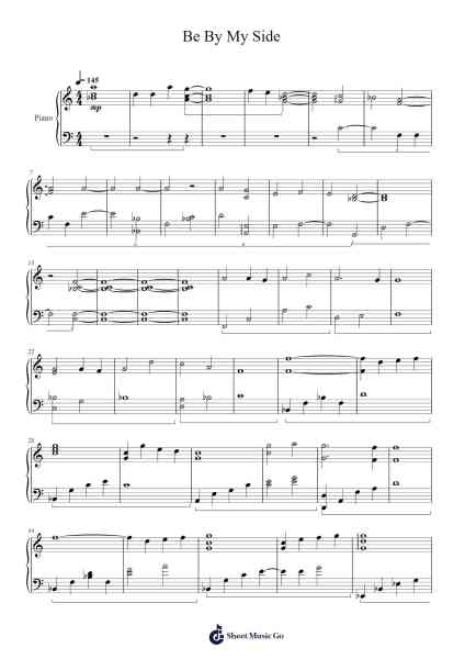 Be By My Side Sheet Music by Halmike Sigphrey-Arr.Branbart