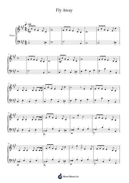 Fly Away Sheet Music by TheFatRat-Arr.Sinrin Sibylnice