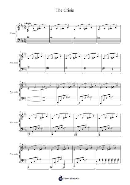 The Crisis Sheet Music by Ennio Morricone-Arr.Juneven