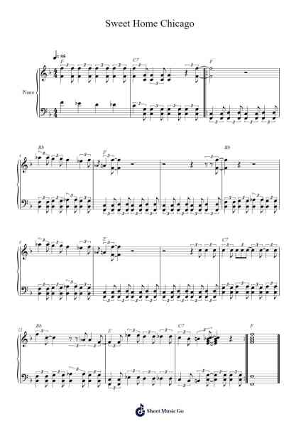 Sweet Home Chicago Sheet Music by Robert Johnson-Arr.Zimwis