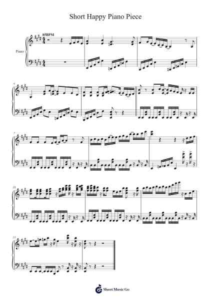 Short Happy Piano Piece Sheet Music by Jason Farnham-Arr.Stilwald Mollswift