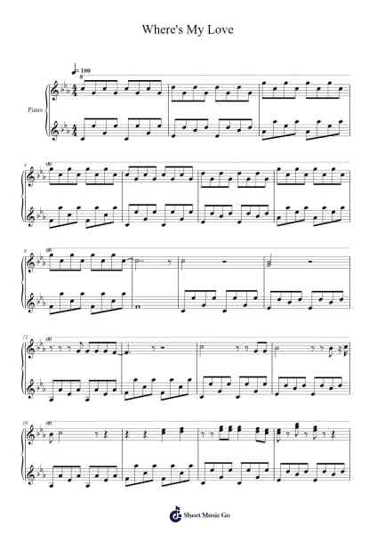 Where's My Love Notas de música por SYML-Arr.Hubpir