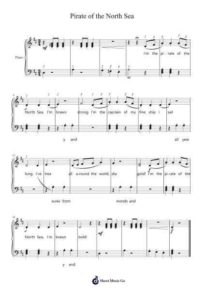 Pirate of the North Sea 樂譜由 Nancy Faber - 編曲 Calgram Louikim