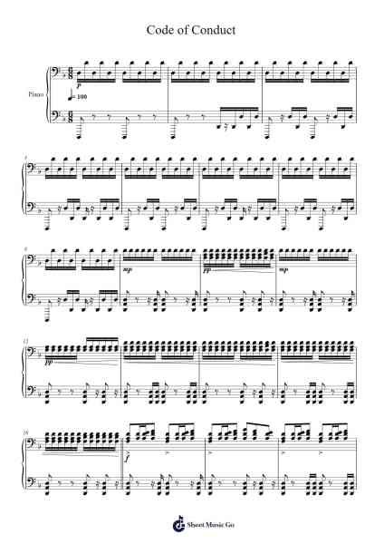 Call of Duty: Modern Warfare 2 - Code of Conduct Sheet Music by Hans Zimmer-Arr.Rydiah