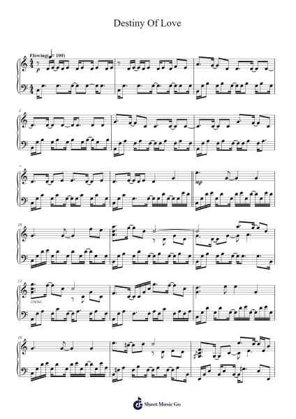 Destiny Of Love Sheet Music by Yiruma-Arr.Lanps Gailkyle