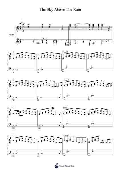 The Sky Above The Rain Sheet Music by Marillion-Arr.Bowreed